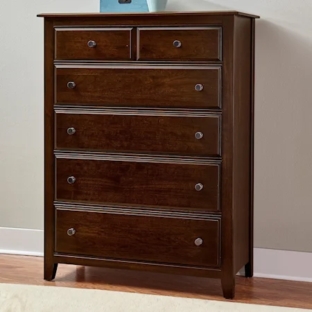 Solid Wood Loft Chest - 5 Drawers